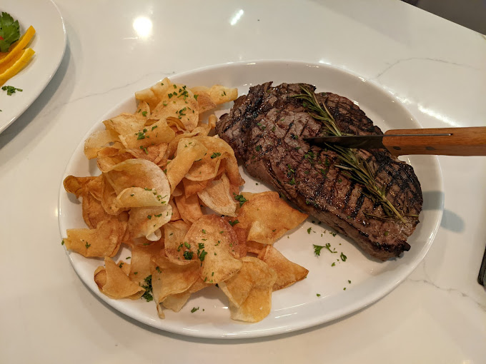 A steak entree served at Pepe & Sale in Stuart