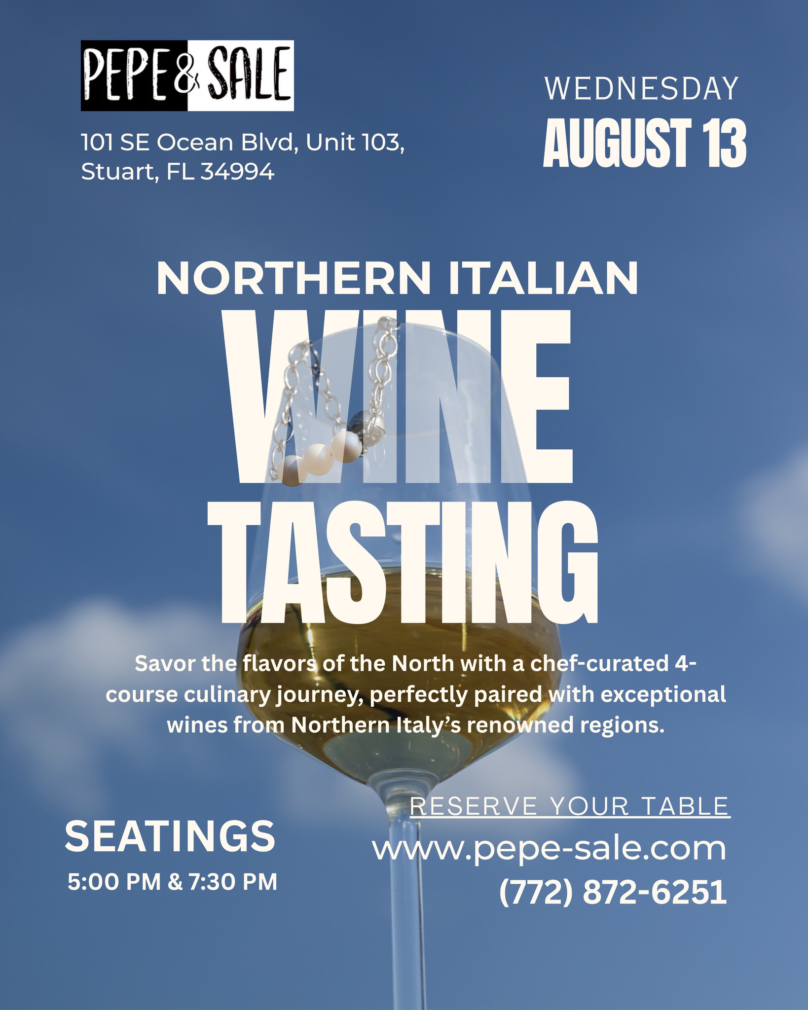 Gourmet Wine Tasting Flyer 2