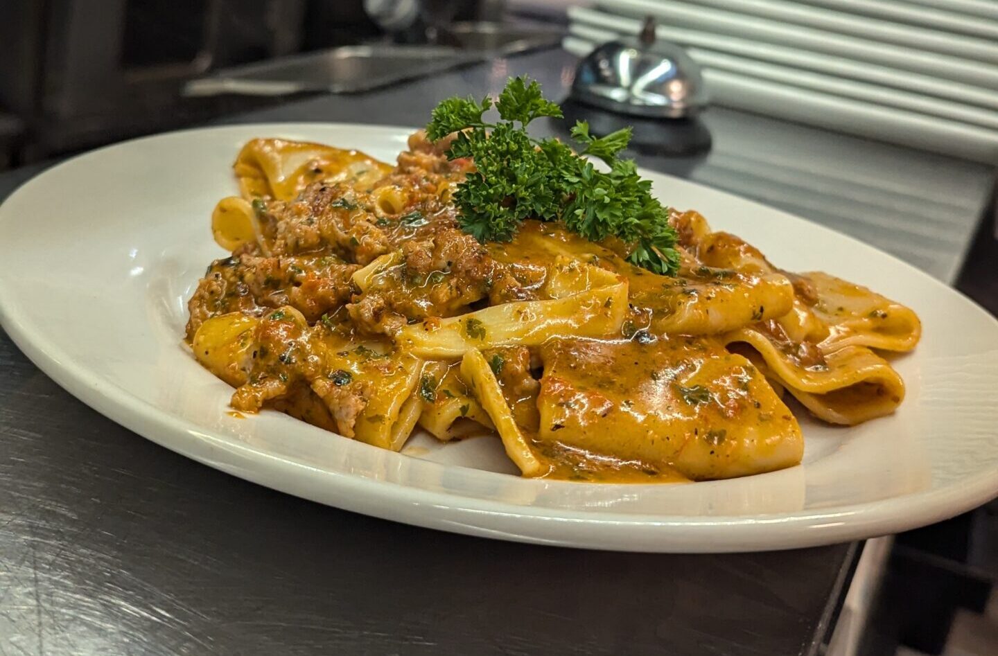 A close-up of a homemade pasta dish, representing the best pasta in Stuart, FL.